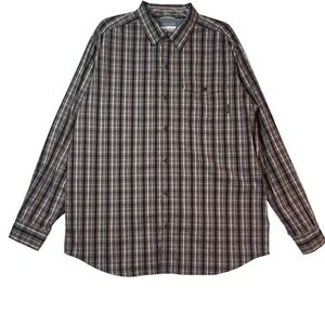 Columbia Mens Large‎ Plaid Button Down Long Sleeve Shirt Hiking Casual Fishing
